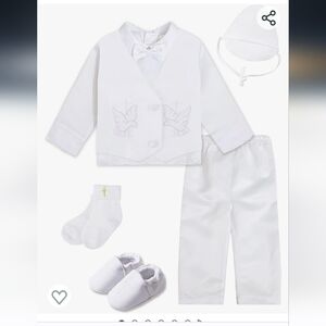 Toddler boys christening baptism ring bearer outfit